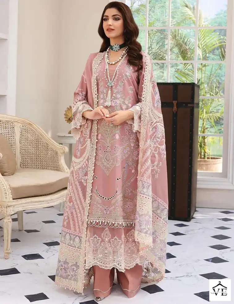 Al_Khushbu Maryam Hussain Vol 3-5010 Pure Cambric Cotton Wholesale Pakistani Suit — Wholesale Salwar Suits, MPA wholesale from Surat — view 1