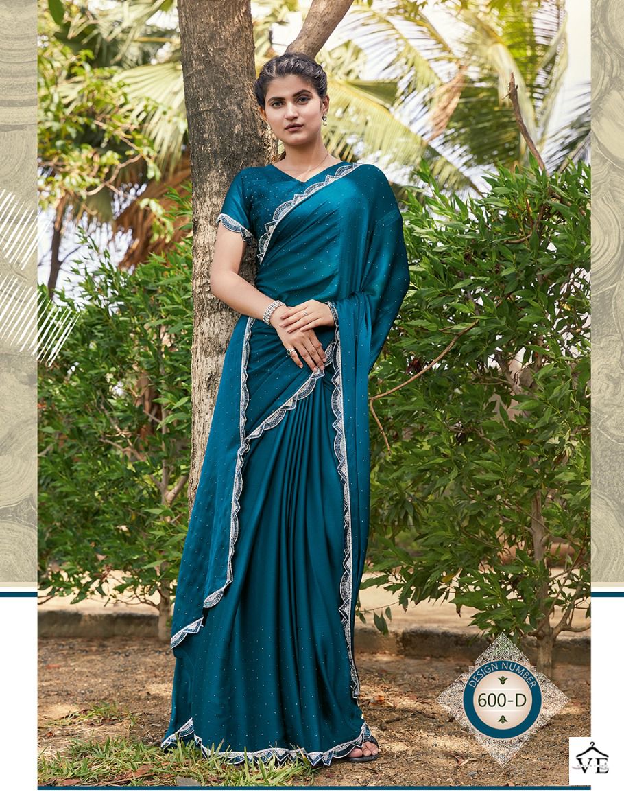 Mehek 600 Satin Silk Chiffon Wholesale Party Wear Saree Catalog — Wholesale Sarees, MPA wholesale from Surat - Gallery Image 4