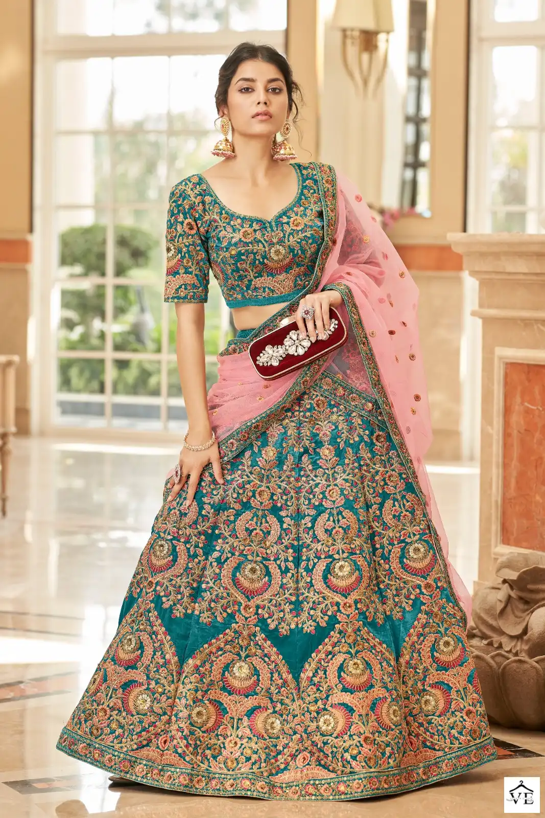 Zeel 7419 Velvet Wholesale Lehenga Choli — Wholesale Lehenga, MPA wholesale from Surat — view 2