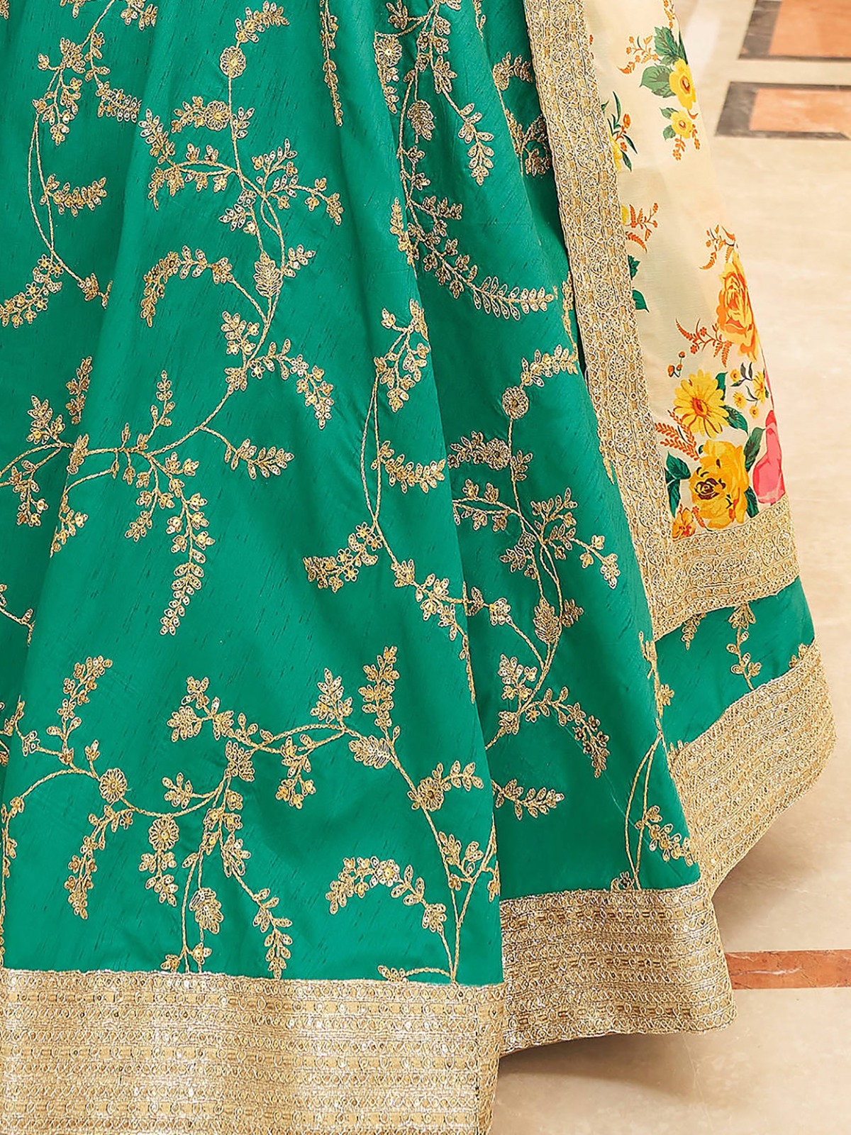 Zeel 7424 Art Silk Wholesale Lehenga - Image 4