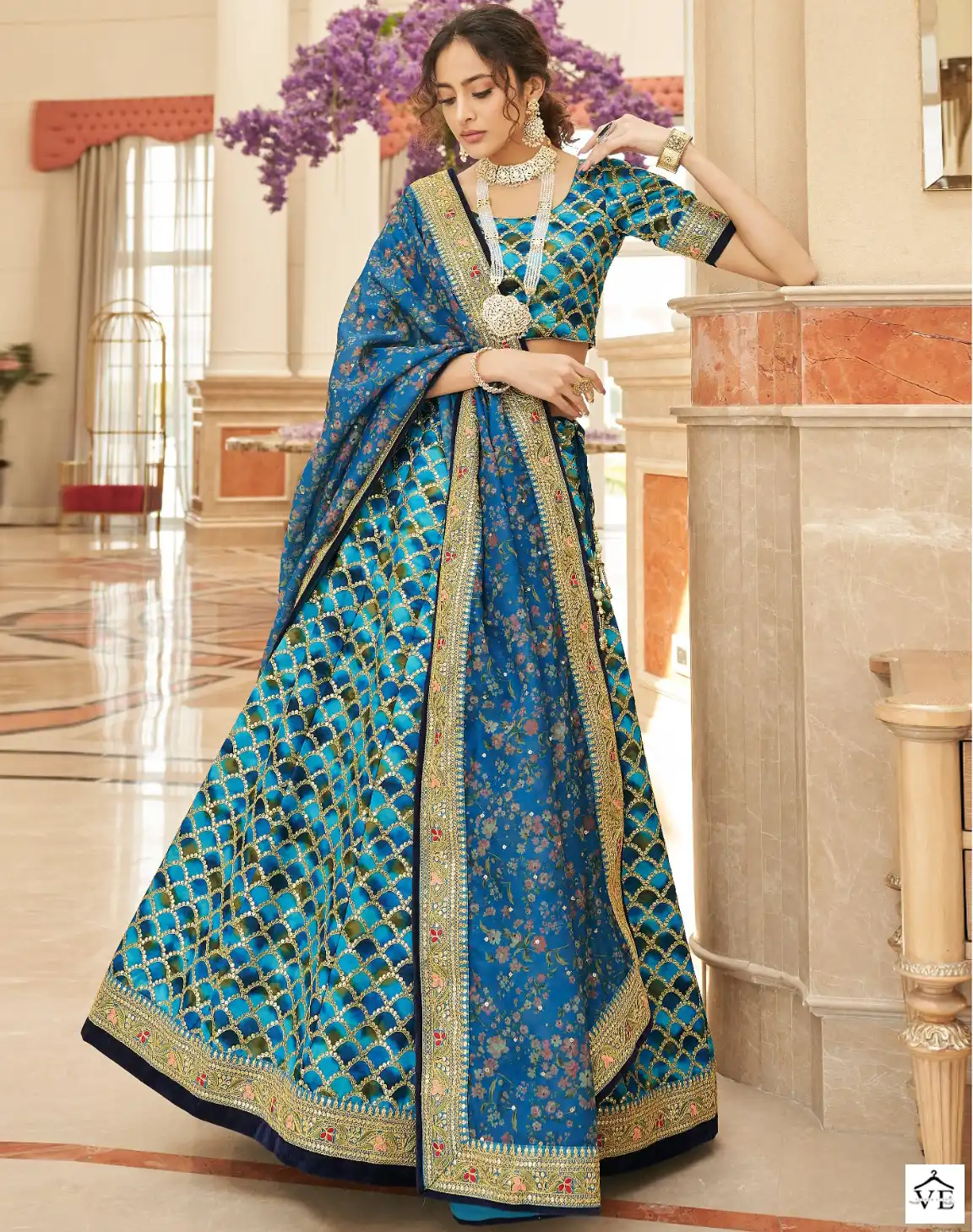 Zeel 7426 Art Silk Wholesale Lehenga Catalog