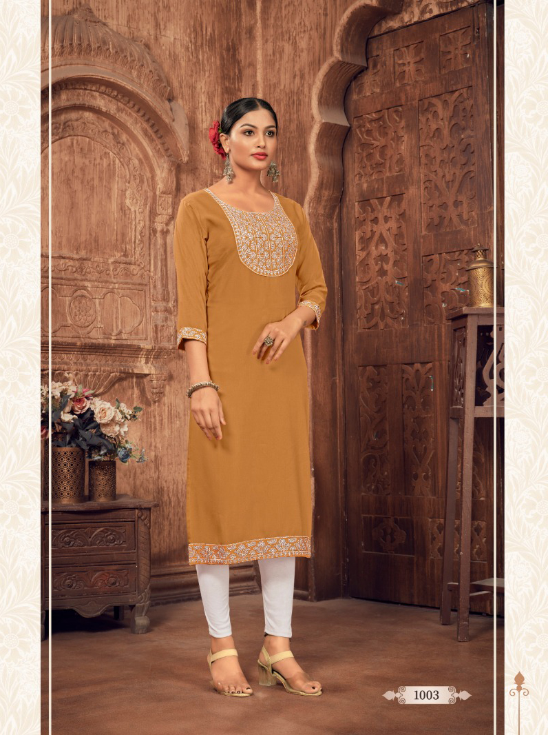 Jinesh Nx Aangi 14 Kg Rayon Wholesale Kurtis Catalog — Wholesale Kurtis, MPA wholesale from Surat - Gallery Image 4