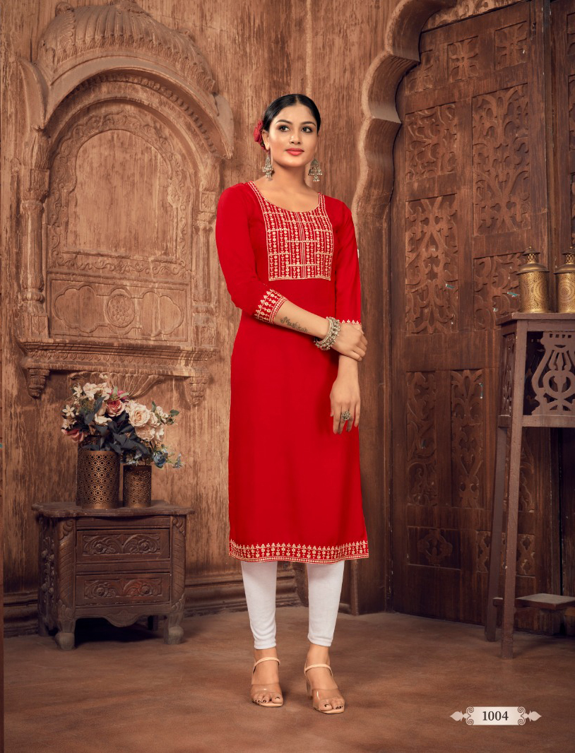 Jinesh Nx Aangi 14 Kg Rayon Wholesale Kurtis Catalog — Wholesale Kurtis, MPA wholesale from Surat - Gallery Image 5