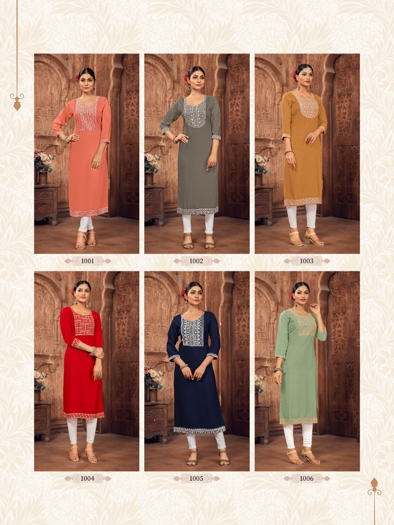 Jinesh Nx Aangi 14 Kg Rayon Wholesale Kurtis Catalog — Wholesale Kurtis, MPA wholesale from Surat — view 6