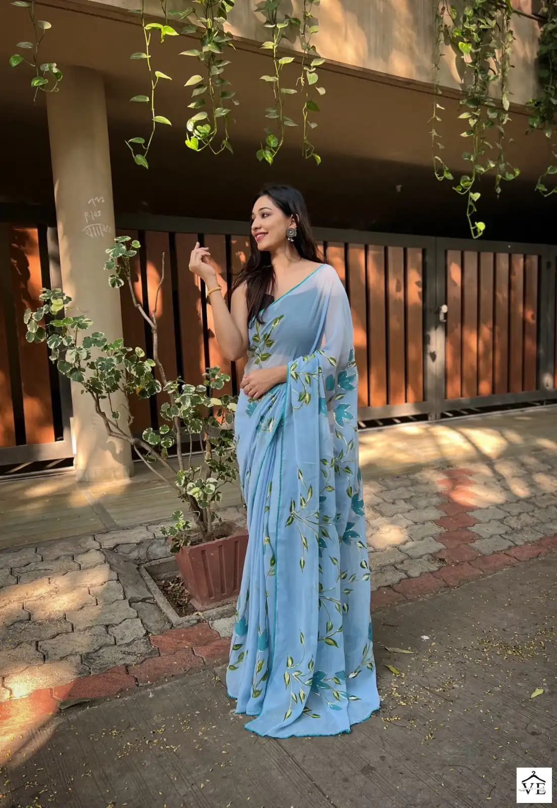 Shree Trends Aditi Georgette Wholesale Fancy Saree Catalog — Wholesale Sarees, MPA wholesale from Surat - Gallery Image 3