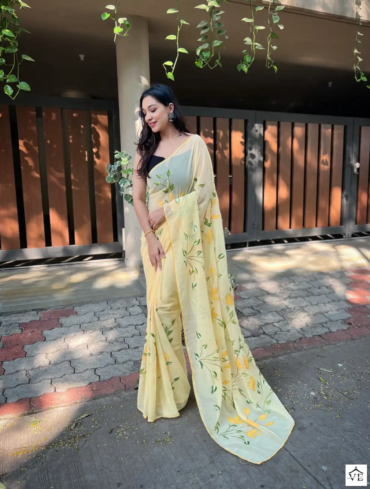 Shree Trends Aditi Georgette Wholesale Fancy Saree Catalog — Wholesale Sarees, MPA wholesale from Surat - Gallery Image 4