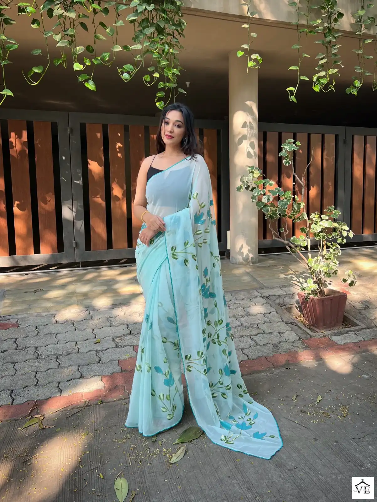 Shree Trends Aditi Georgette Wholesale Fancy Saree Catalog — Wholesale Sarees, MPA wholesale from Surat - Gallery Image 5