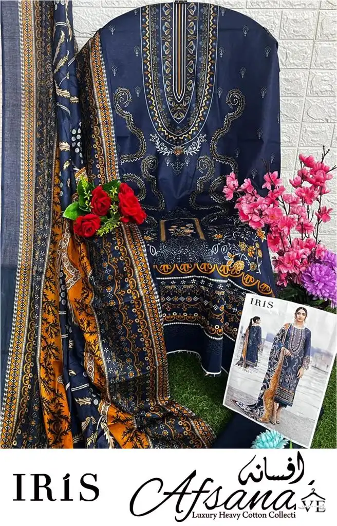 Iris Afsanah Vol 2 Cotton Wholesale Pakistani Salwar Suit Catalog — Wholesale Salwar Suits, MPA wholesale from Surat - Gallery Image 12