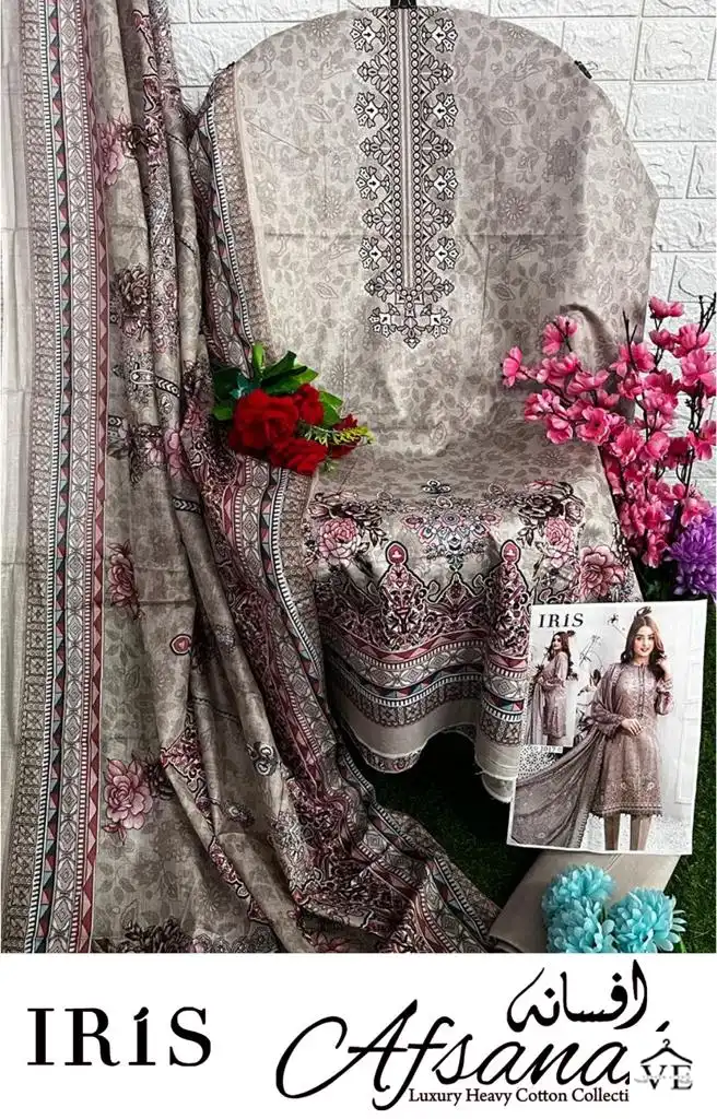Iris Afsanah Vol 2 Cotton Wholesale Pakistani Salwar Suit Catalog — Wholesale Salwar Suits, MPA wholesale from Surat - Gallery Image 14