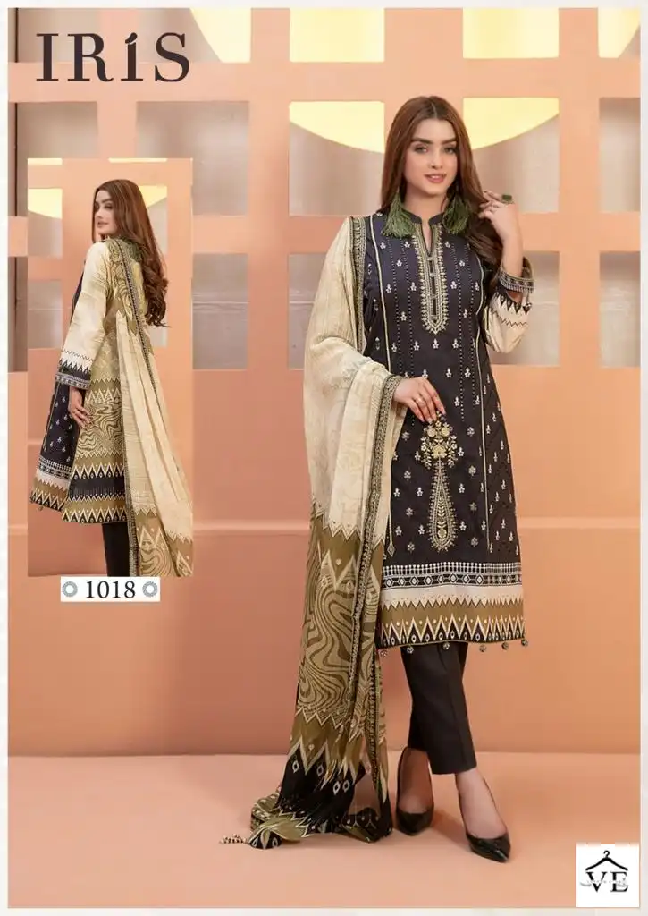 Iris Afsanah Vol 2 Cotton Wholesale Pakistani Salwar Suit Catalog — Wholesale Salwar Suits, MPA wholesale from Surat - Gallery Image 15