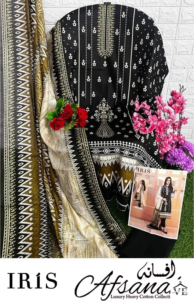 Iris Afsanah Vol 2 Cotton Wholesale Pakistani Salwar Suit Catalog — Wholesale Salwar Suits, MPA wholesale from Surat - Gallery Image 16