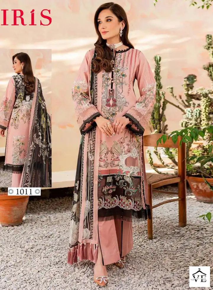 Iris Afsanah Vol 2 Cotton Wholesale Pakistani Salwar Suit Catalog — Wholesale Salwar Suits, MPA wholesale from Surat — view 1