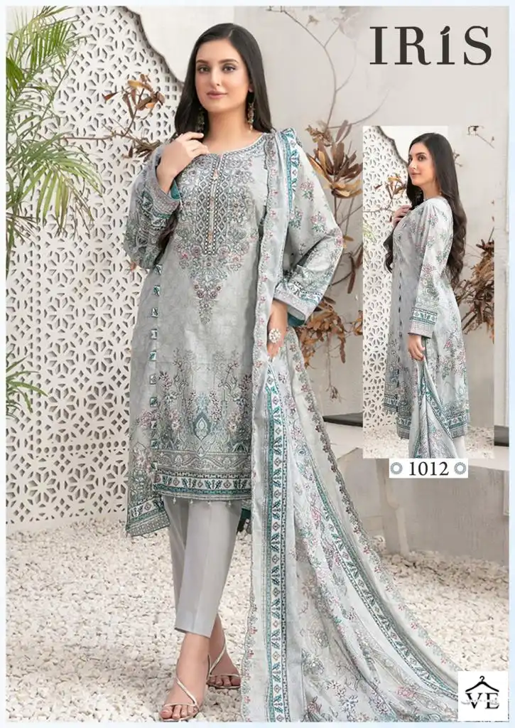 Iris Afsanah Vol 2 Cotton Wholesale Pakistani Salwar Suit Catalog — Wholesale Salwar Suits, MPA wholesale from Surat - Gallery Image 3