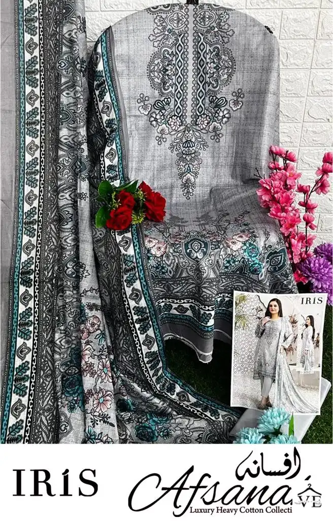 Iris Afsanah Vol 2 Cotton Wholesale Pakistani Salwar Suit Catalog — Wholesale Salwar Suits, MPA wholesale from Surat - Gallery Image 4