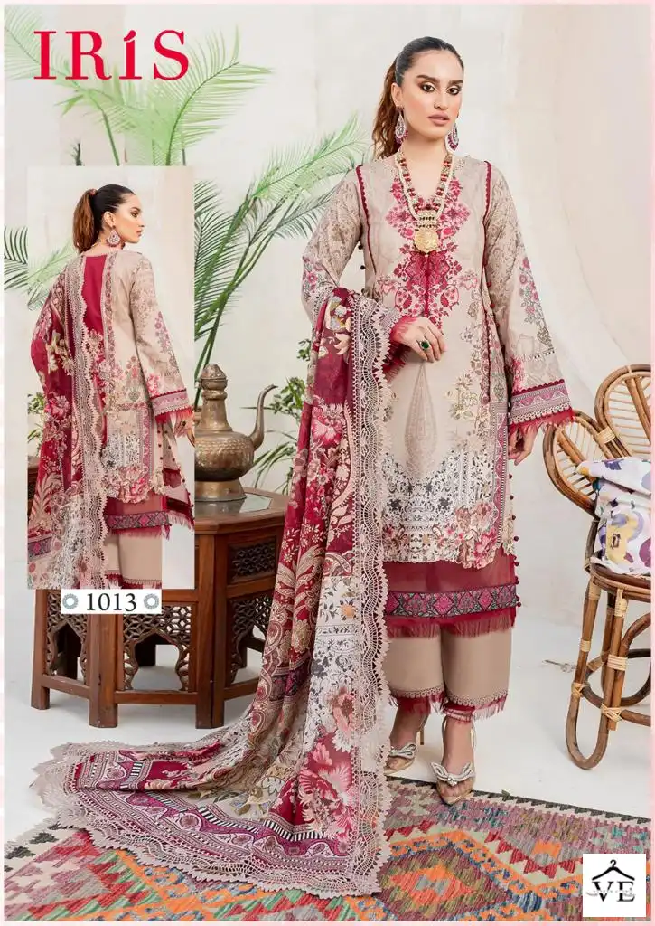 Iris Afsanah Vol 2 Cotton Wholesale Pakistani Salwar Suit Catalog — Wholesale Salwar Suits, MPA wholesale from Surat - Gallery Image 5