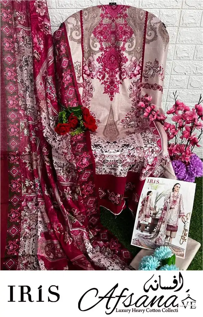 Iris Afsanah Vol 2 Cotton Wholesale Pakistani Salwar Suit Catalog — Wholesale Salwar Suits, MPA wholesale from Surat - Gallery Image 6