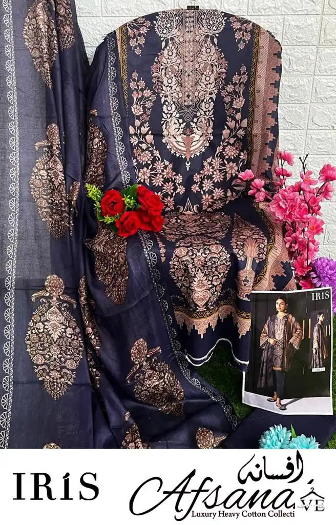 Iris Afsanah Vol 2 Cotton Wholesale Pakistani Salwar Suit Catalog — Wholesale Salwar Suits, MPA wholesale from Surat - Gallery Image 8