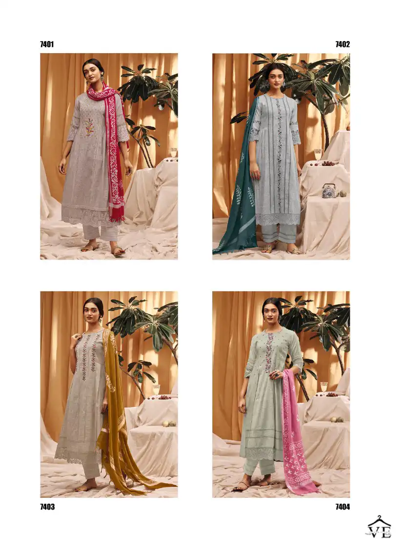 Jay Vijay Aimi Cotton Wholesale Designer Salwar Suit Catalog — Wholesale Salwar Suits, MPA wholesale from Surat — view 5