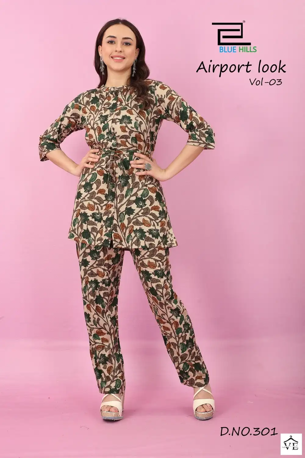 Blue Hills Airport Look Vol 3 Rayon Wholesale Kurti With Pant Catalog — Wholesale Kurtis, MPA wholesale from Surat - Gallery Image 2