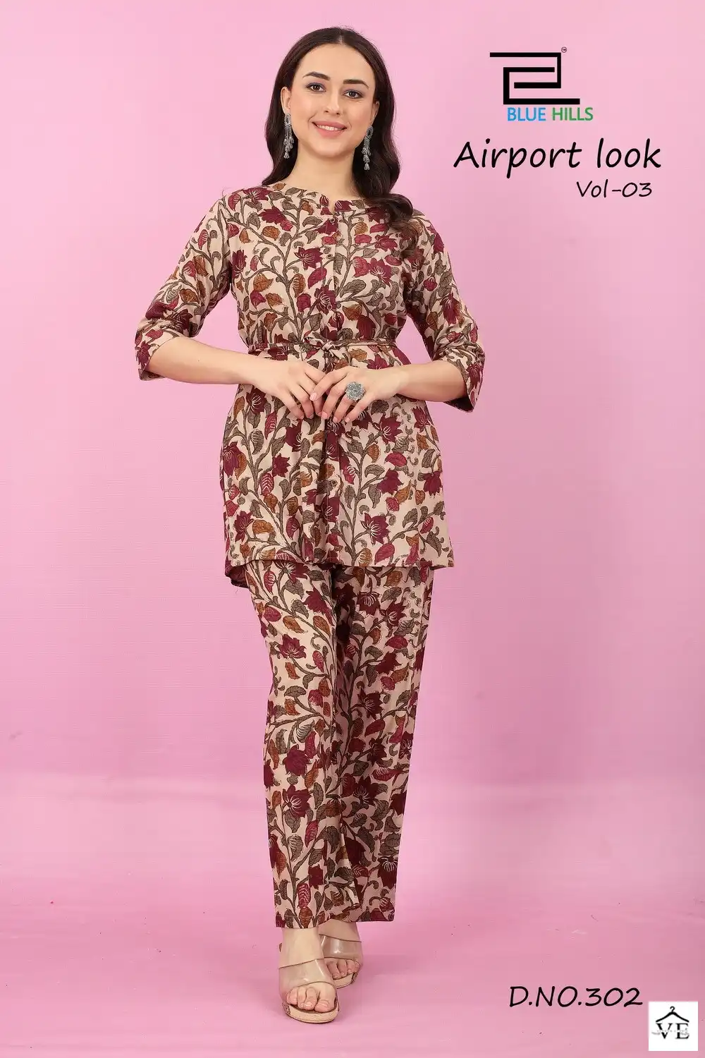 Blue Hills Airport Look Vol 3 Rayon Wholesale Kurti With Pant Catalog — Wholesale Kurtis, MPA wholesale from Surat - Gallery Image 3