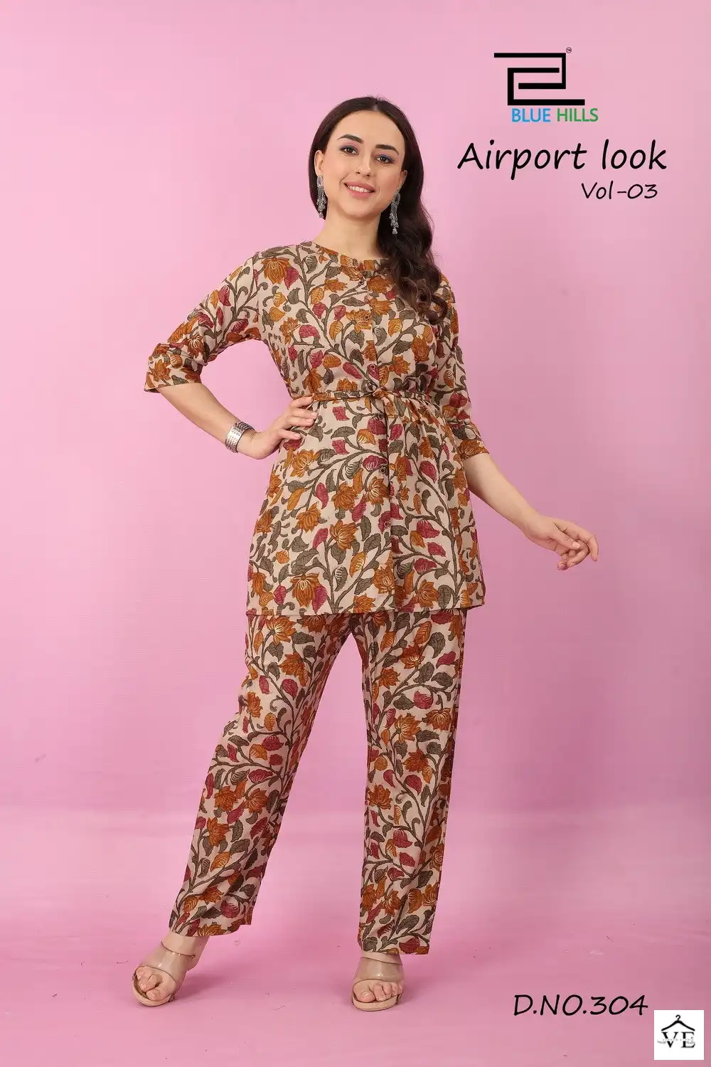 Blue Hills Airport Look Vol 3 Rayon Wholesale Kurti With Pant Catalog — Wholesale Kurtis, MPA wholesale from Surat - Gallery Image 4