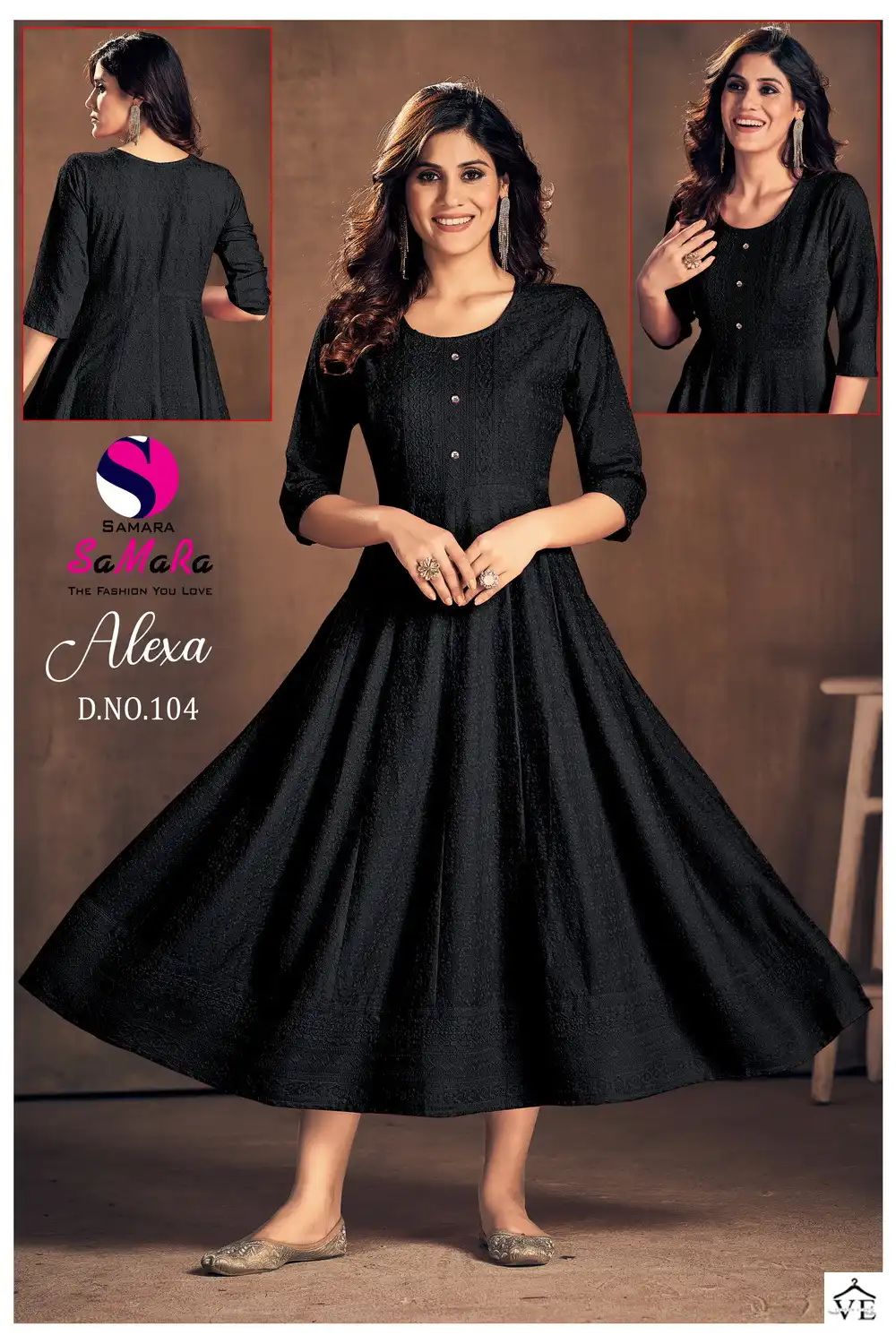 Samara Alexa Rayon Wholesale Long Kurti Size Set Catalog — Wholesale Kurtis, MPA wholesale from Surat - Gallery Image 3