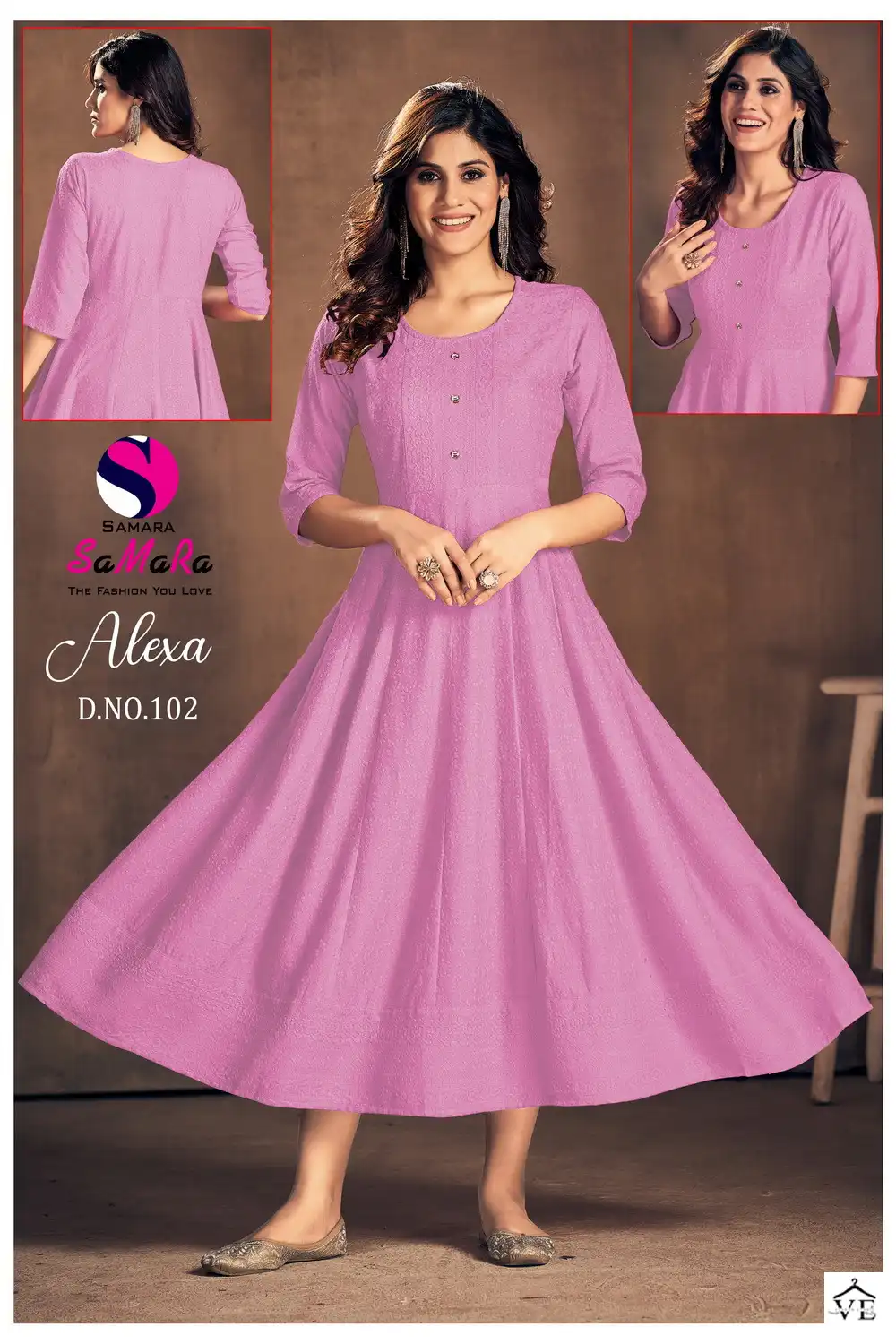 Samara Alexa Rayon Wholesale Long Kurti Size Set Catalog — Wholesale Kurtis, MPA wholesale from Surat - Gallery Image 8