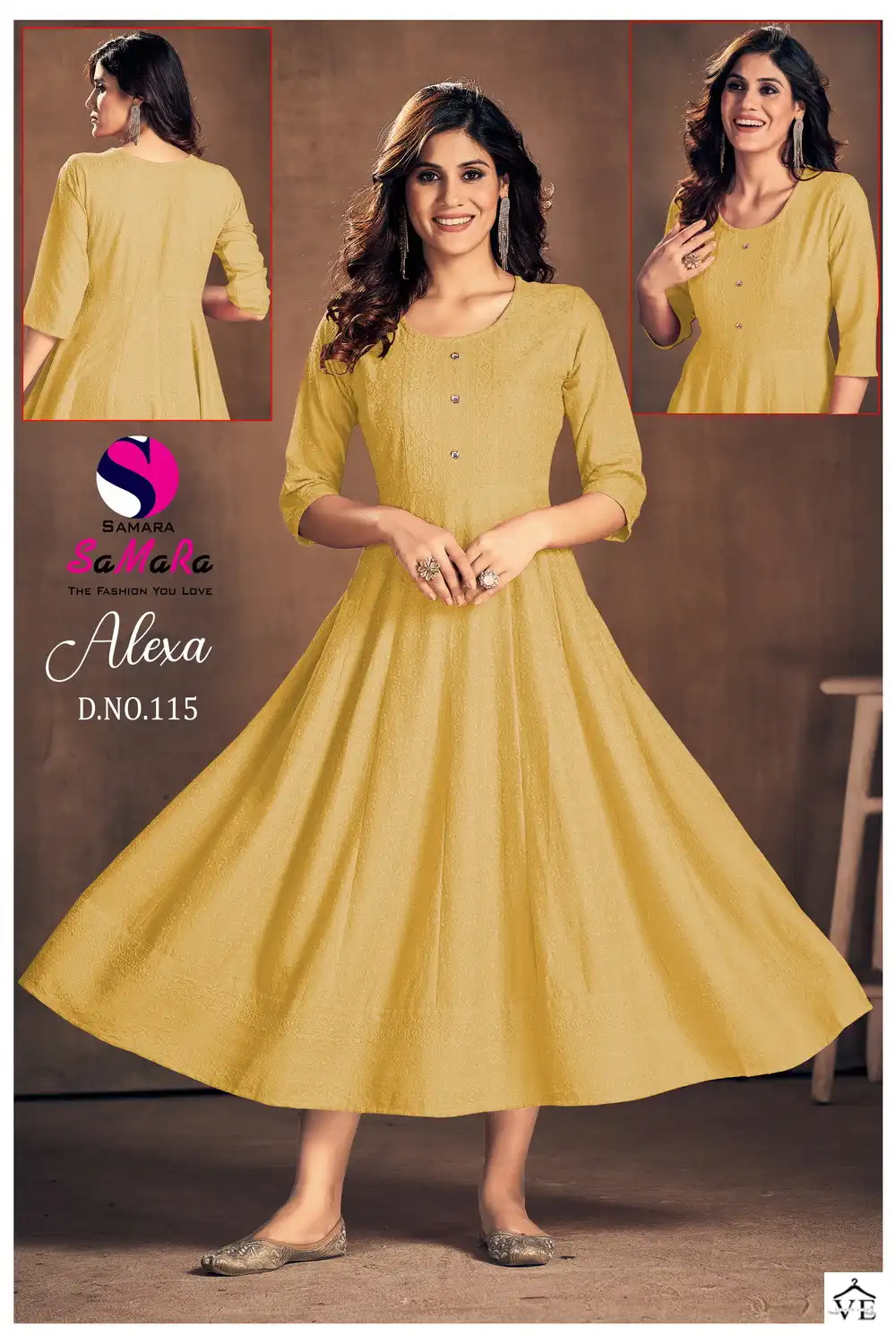 Samara Alexa Rayon Wholesale Long Kurti Size Set Catalog — Wholesale Kurtis, MPA wholesale from Surat - Gallery Image 10