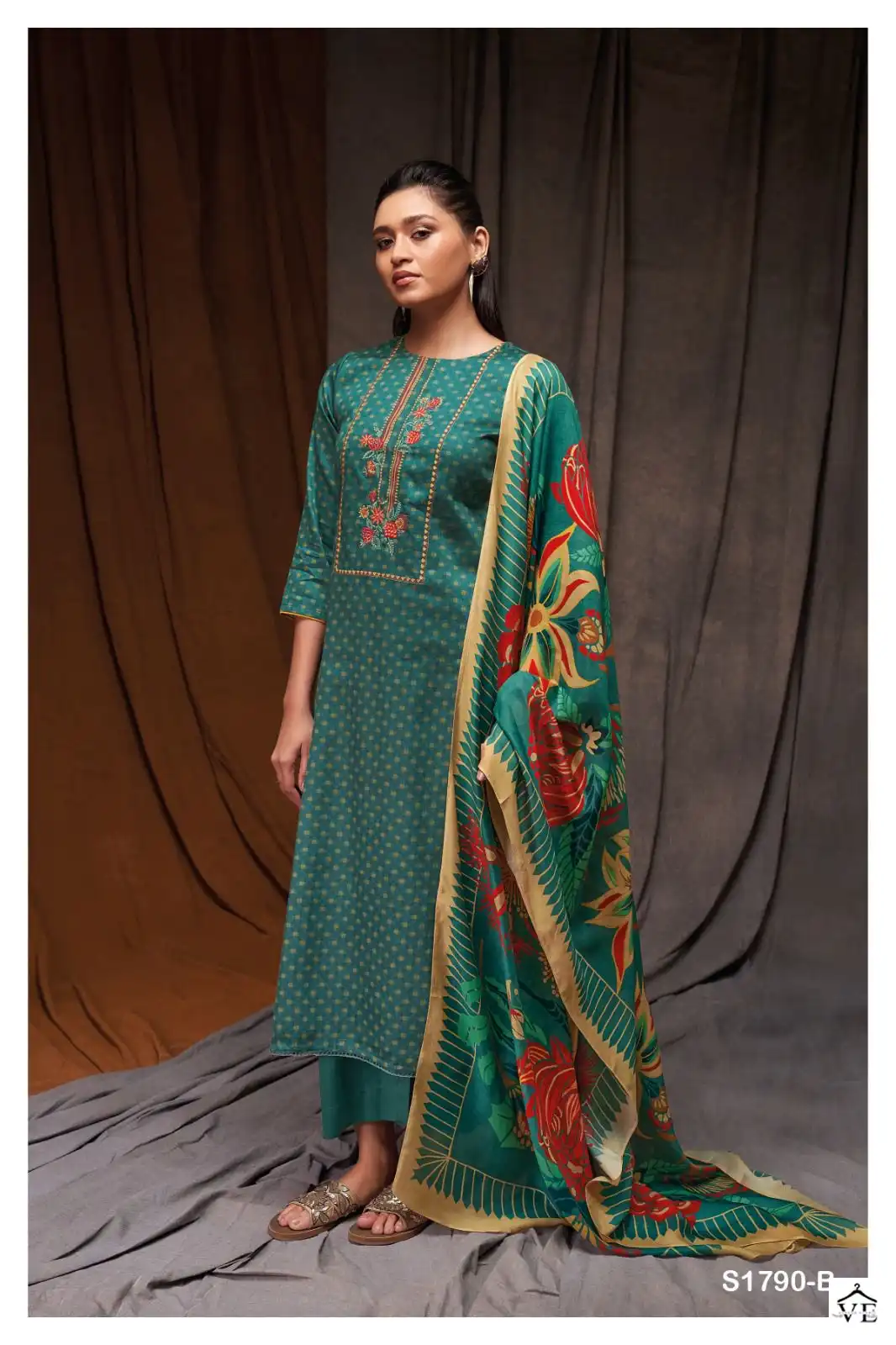 Ganga Alexa 1790 Cotton Wholesale Designer Salwar Suit Catalog — Wholesale Salwar Suits, Ganga wholesale from Surat - Gallery Image 3