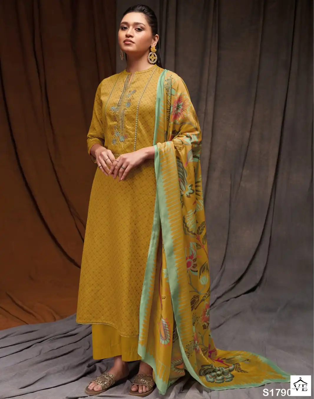 Ganga Alexa 1790 Cotton Wholesale Designer Salwar Suit Catalog — Wholesale Salwar Suits, Ganga wholesale from Surat — view 1