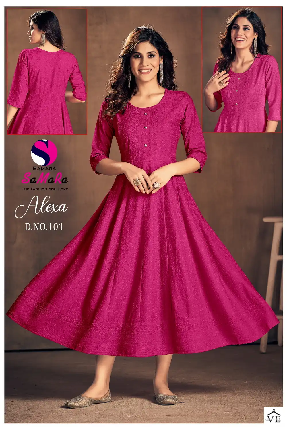 Samara Alexa Rayon Wholesale Long Kurti Size Set Catalog — Wholesale Kurtis, MPA wholesale from Surat - Gallery Image 13