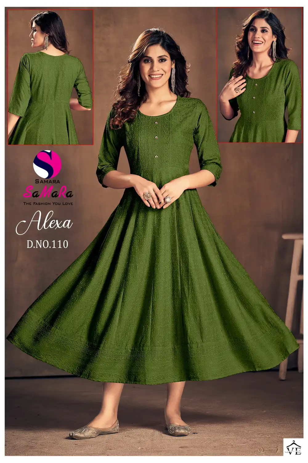 Samara Alexa Rayon Wholesale Long Kurti Size Set Catalog — Wholesale Kurtis, MPA wholesale from Surat - Gallery Image 14
