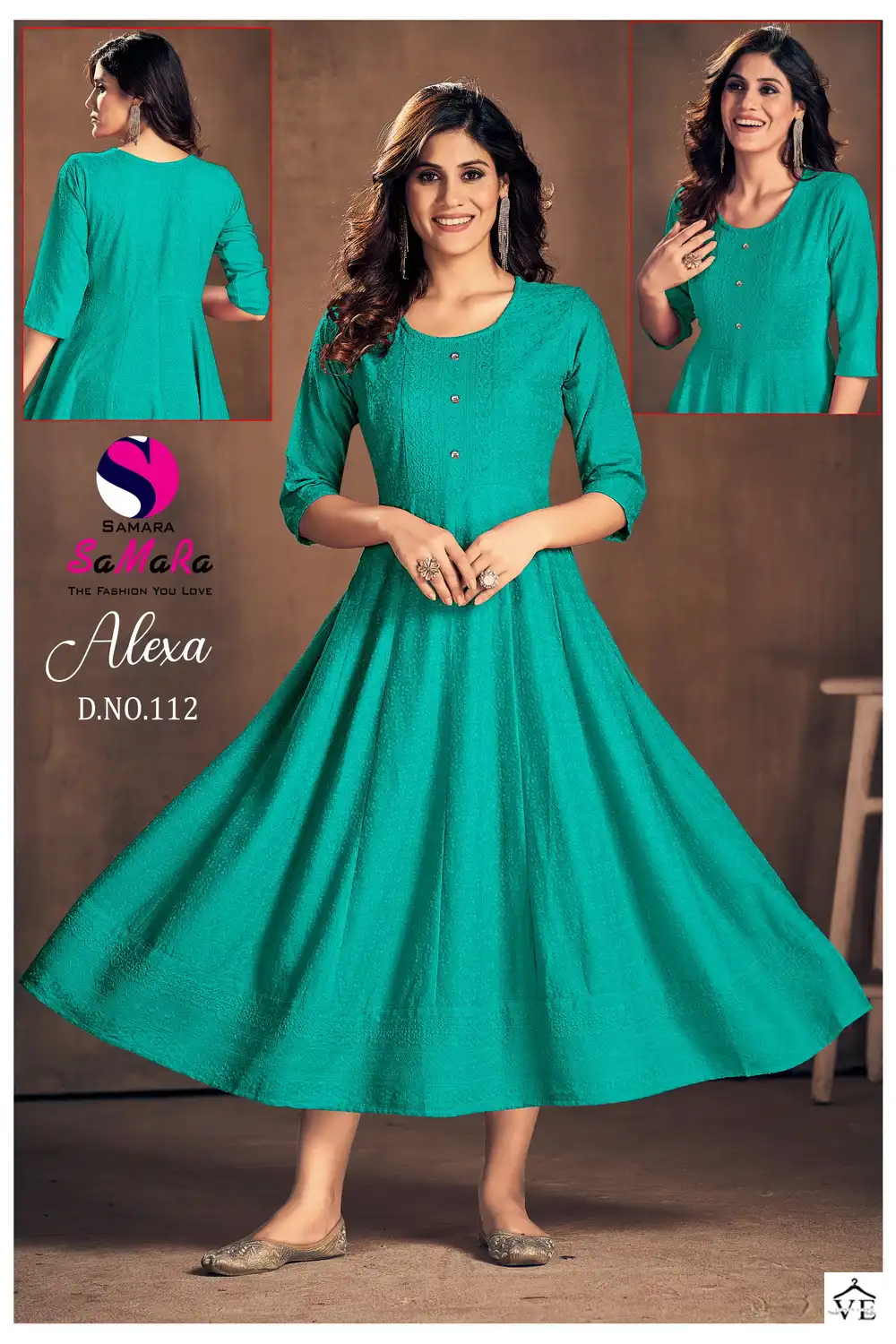 Samara Alexa Rayon Wholesale Long Kurti Size Set Catalog — Wholesale Kurtis, MPA wholesale from Surat - Gallery Image 15