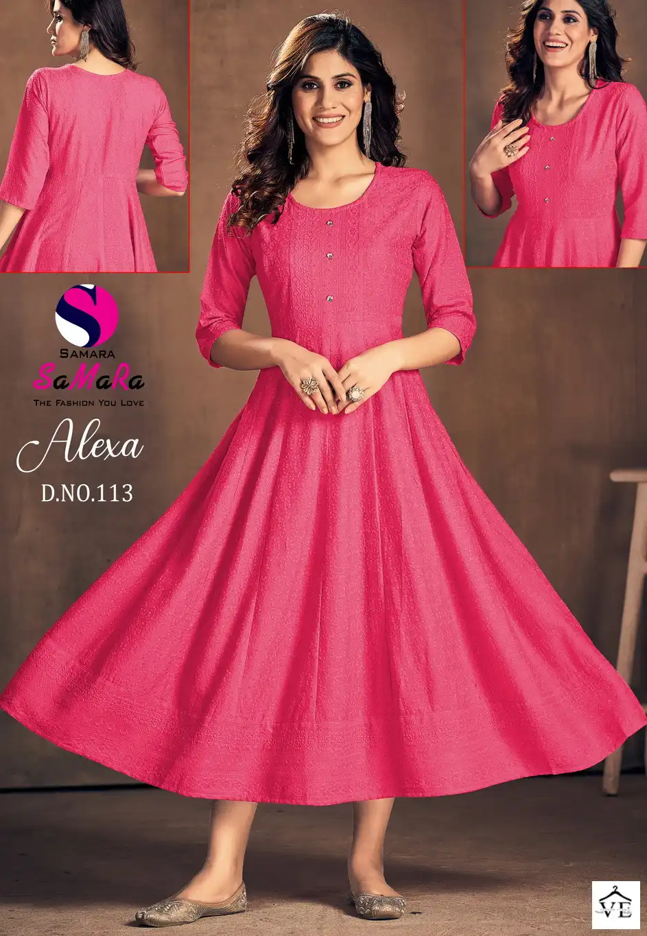 Samara Alexa Rayon Wholesale Long Kurti Size Set Catalog — Wholesale Kurtis, MPA wholesale from Surat — view 1