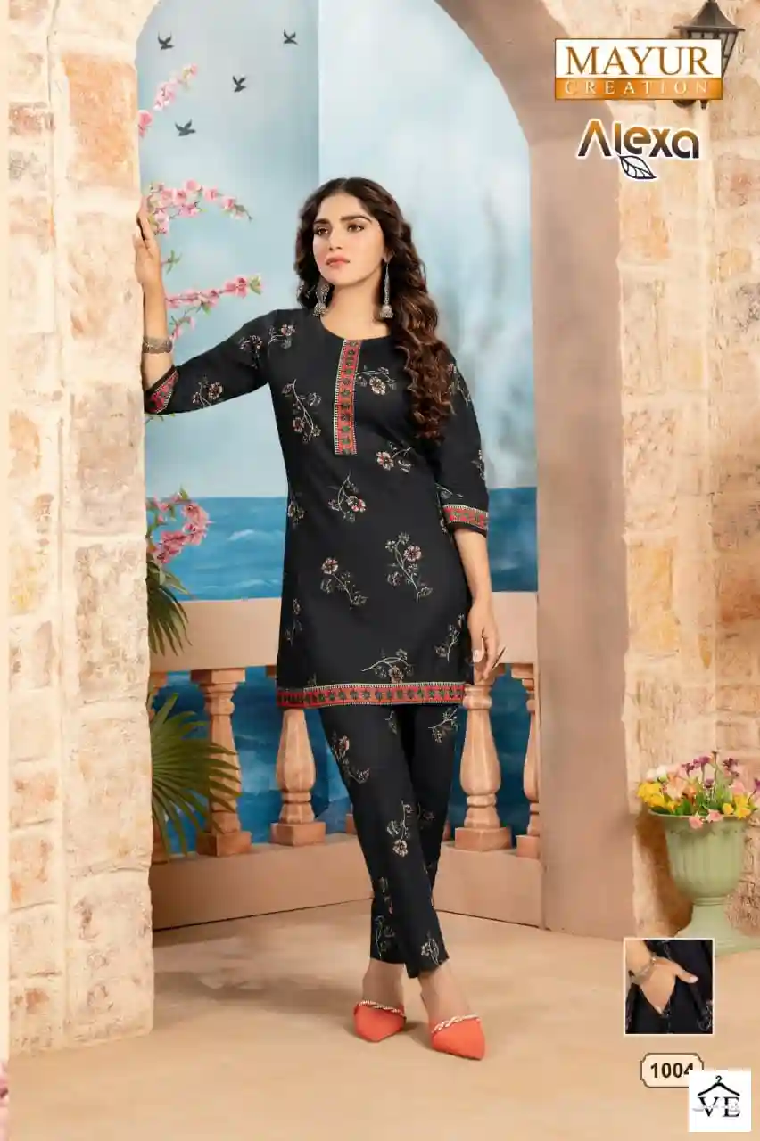 Mayur Alexa Vol 1 Pure Cotton Wholesale Co-Ord Set Catalog — Wholesale Kurtis, Mayur Dress wholesale from Surat - Gallery Image 5