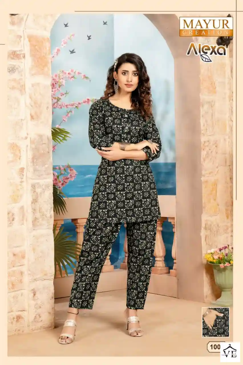Mayur Alexa Vol 1 Pure Cotton Wholesale Co-Ord Set Catalog — Wholesale Kurtis, Mayur Dress wholesale from Surat - Gallery Image 7