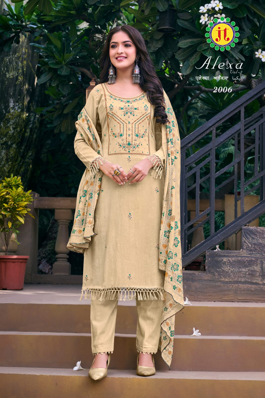 Vardan Ethnic Alex Vol 2 Cotton Wholesale Embroidery Work Salwar Suits Catalog — Wholesale Salwar Suits, MPA wholesale from Surat - Gallery Image 11