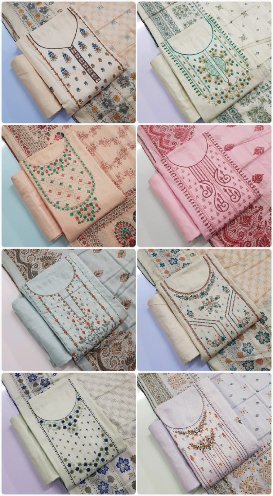 Vardan Ethnic Alex Vol 2 Cotton Wholesale Embroidery Work Salwar Suits Catalog — Wholesale Salwar Suits, MPA wholesale from Surat - Gallery Image 17