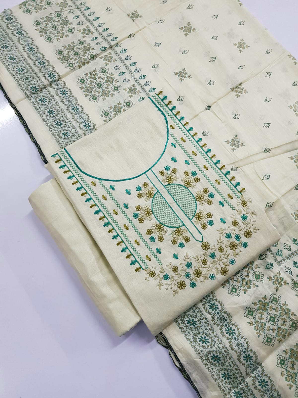 Vardan Ethnic Alex Vol 2 Cotton Wholesale Embroidery Work Salwar Suits Catalog — Wholesale Salwar Suits, MPA wholesale from Surat - Gallery Image 2