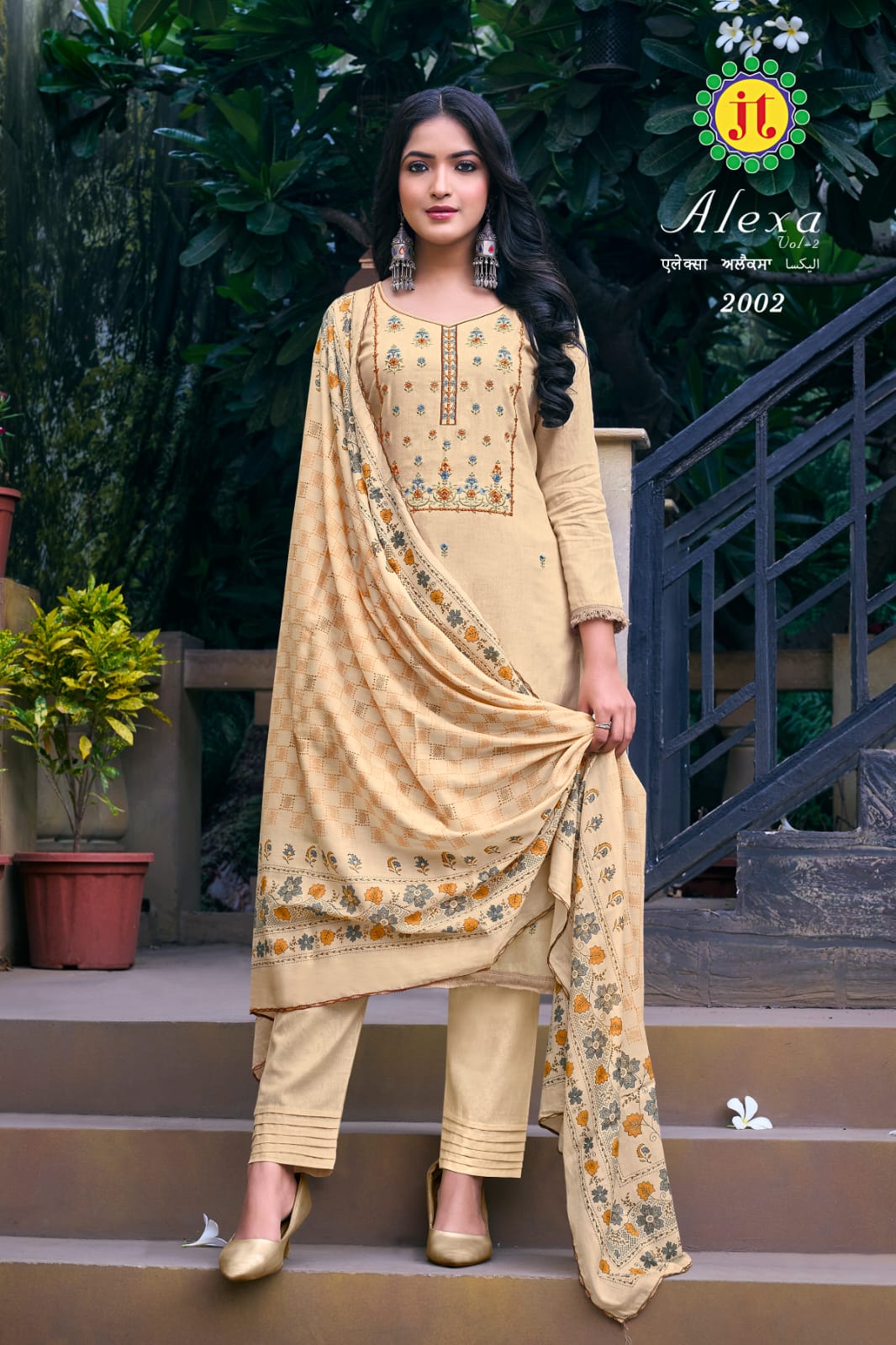 Vardan Ethnic Alex Vol 2 Cotton Wholesale Embroidery Work Salwar Suits Catalog — Wholesale Salwar Suits, MPA wholesale from Surat - Gallery Image 3