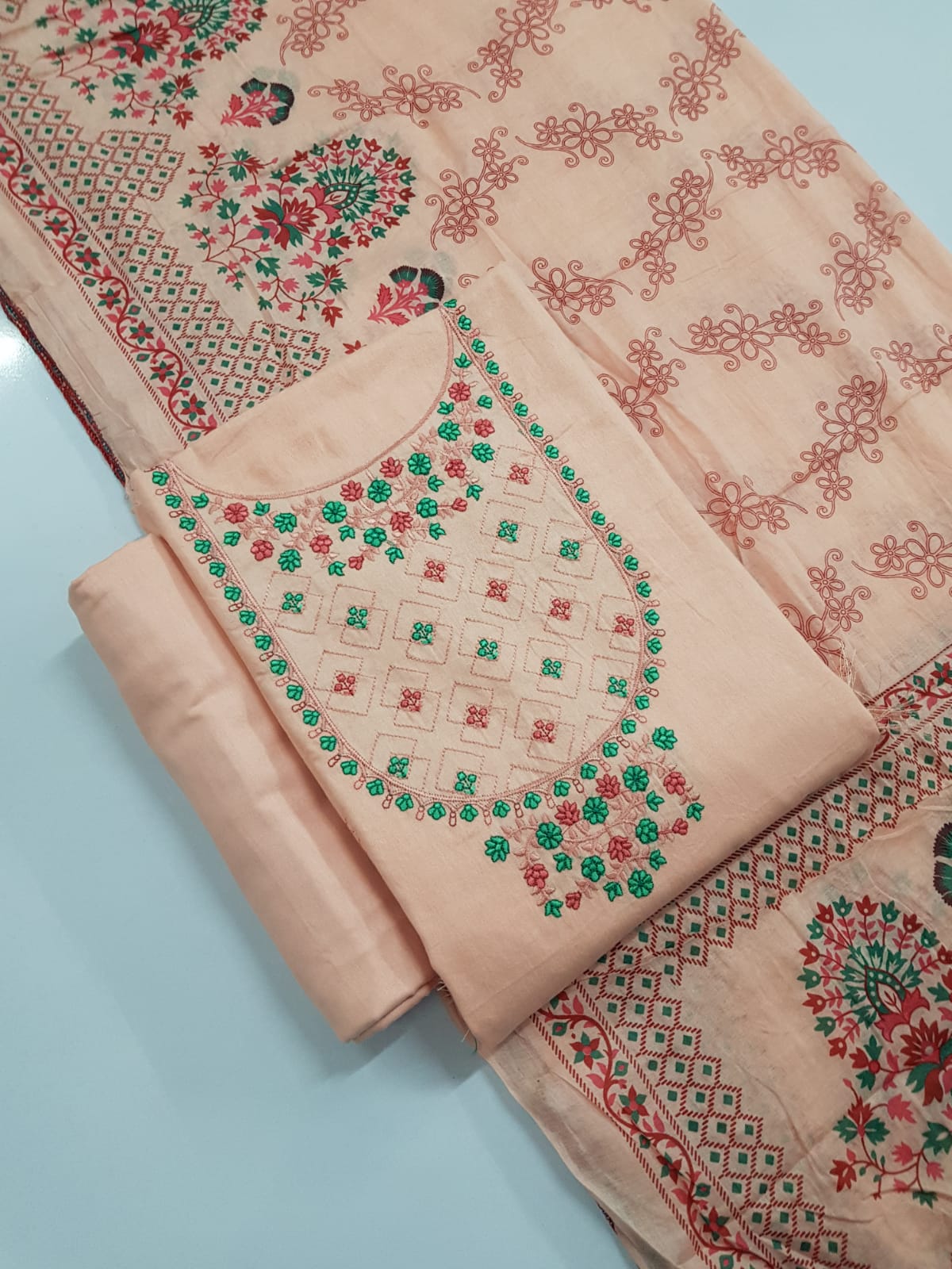 Vardan Ethnic Alex Vol 2 Cotton Wholesale Embroidery Work Salwar Suits Catalog — Wholesale Salwar Suits, MPA wholesale from Surat - Gallery Image 6