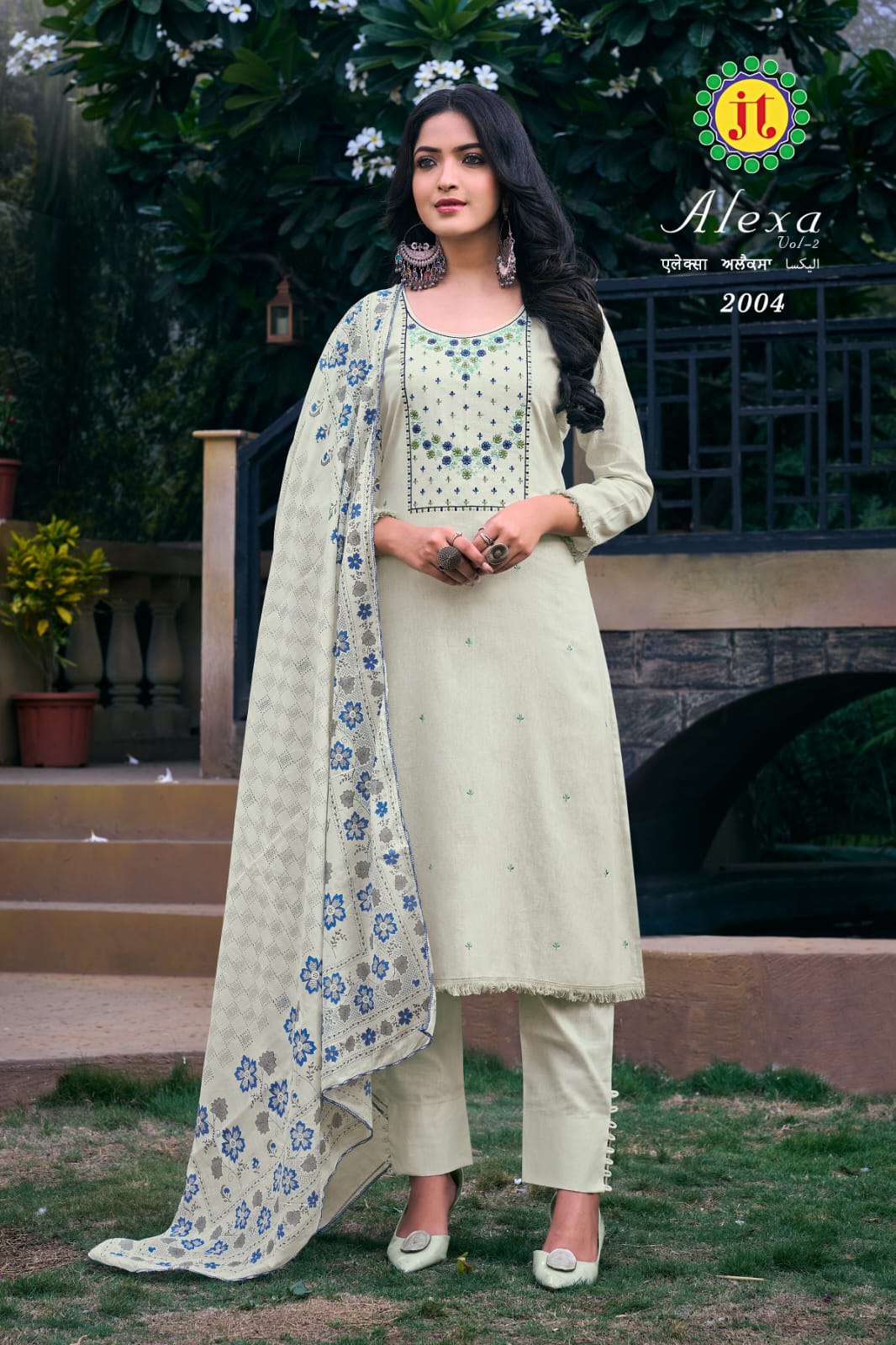 Vardan Ethnic Alex Vol 2 Cotton Wholesale Embroidery Work Salwar Suits Catalog — Wholesale Salwar Suits, MPA wholesale from Surat - Gallery Image 7