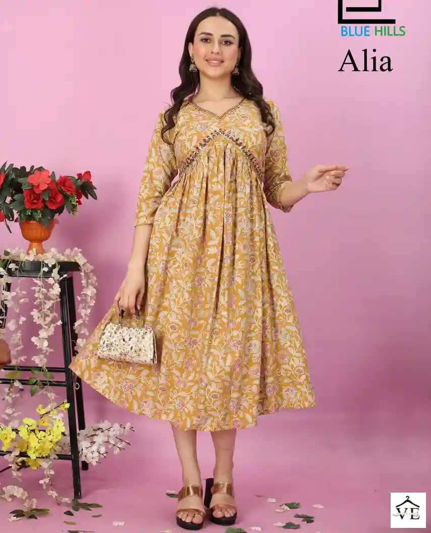 Blue Hills Alia Premium 14 Rayon Wholesale Kurti Catalog — Wholesale Kurtis, MPA wholesale from Surat — view 1