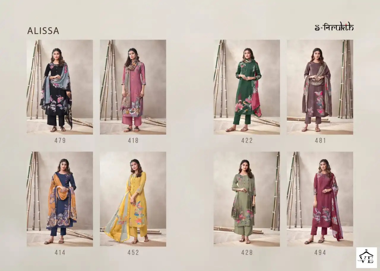 S-Nirukth Alissa Cotton Wholesale Salwar Suit Catalog — Wholesale Salwar Suits, MPA wholesale from Surat — view 9