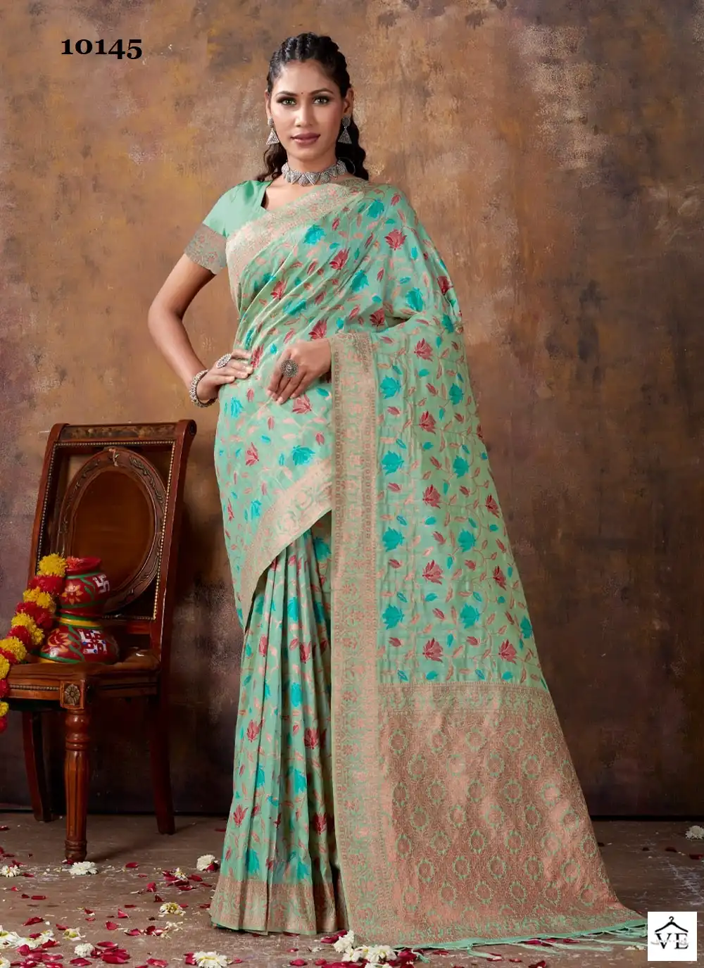 Sangam Amanat Banarasi Silk Wholesale Saree Catalog — Wholesale Sarees, MPA wholesale from Surat — view 3