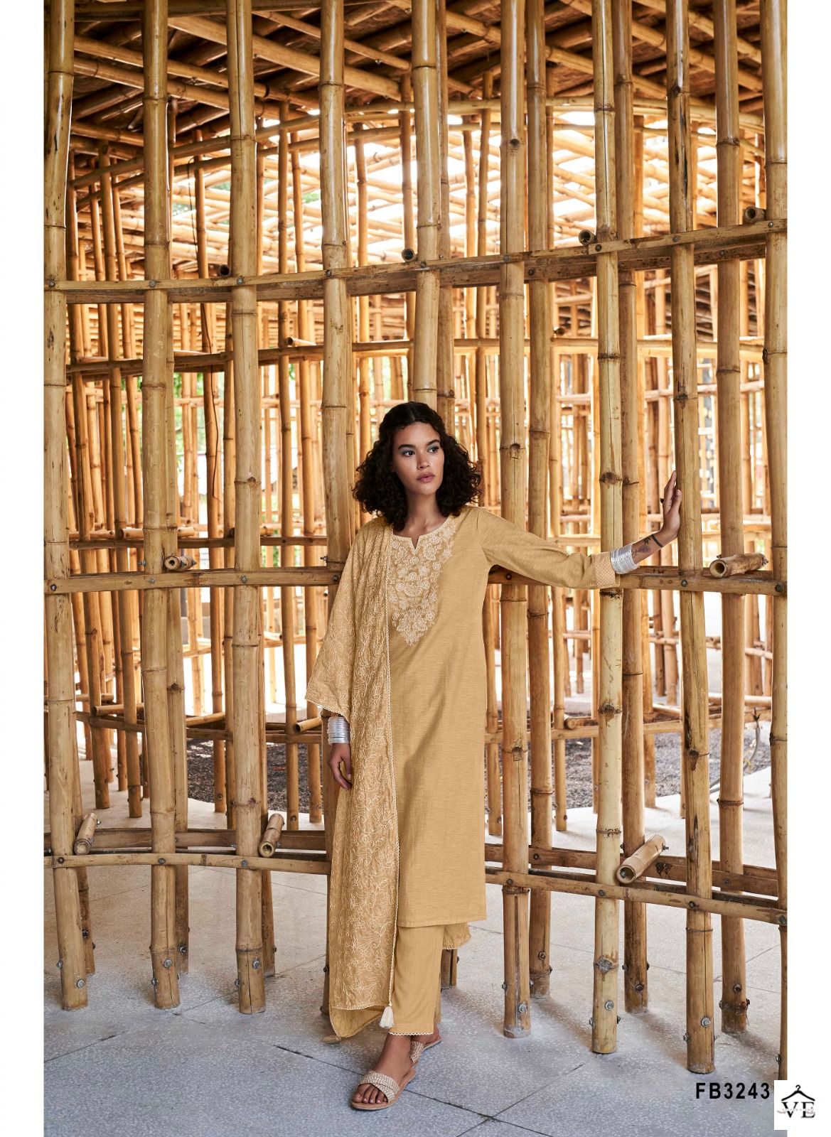 Four Buttons Ambar 2 Linen Cotton Slub Wholesale Readymade Suits Catalog — Wholesale Salwar Suits, MPA wholesale from Surat - Gallery Image 3