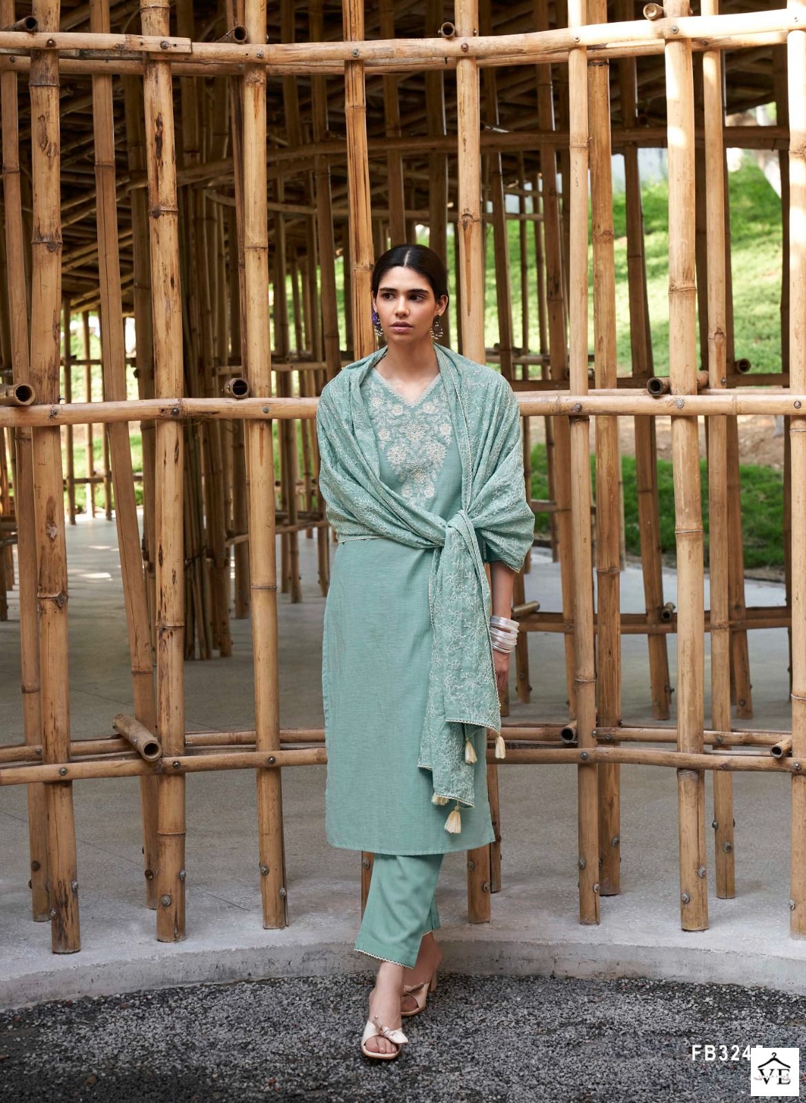 Four Buttons Ambar 2 Linen Cotton Slub Wholesale Readymade Suits Catalog — Wholesale Salwar Suits, MPA wholesale from Surat - Gallery Image 5