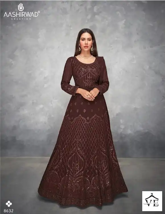 Aashirwad Anamika Georgette Wholesale Designer Readymade Salwar Suit Catalog — Wholesale Salwar Suits, Aashirwad Creation wholesale from Surat - Gallery Image 2