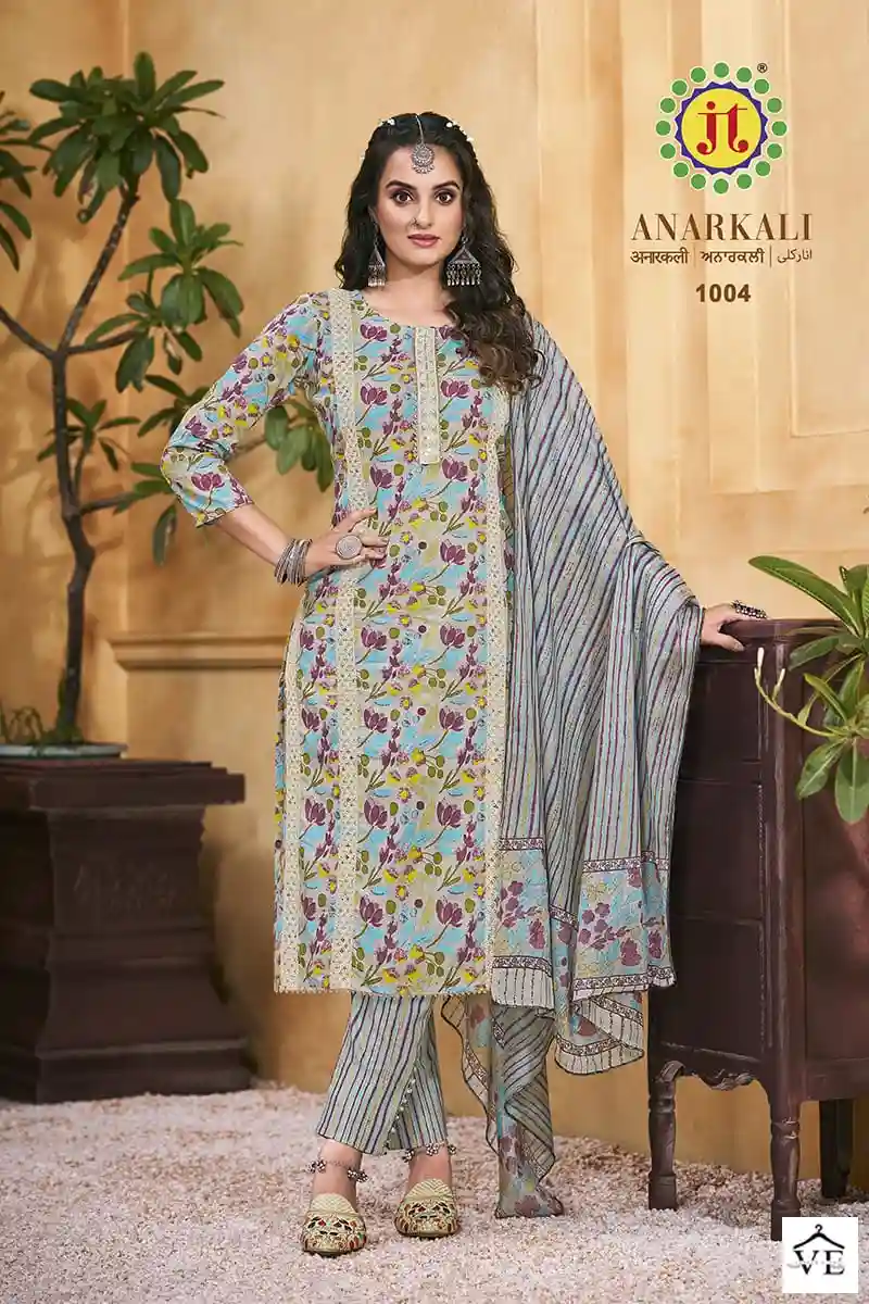 JT Anarkali Lawn Wholesale Salwar Suit Catalog — Wholesale Salwar Suits, MPA wholesale from Surat - Gallery Image 3