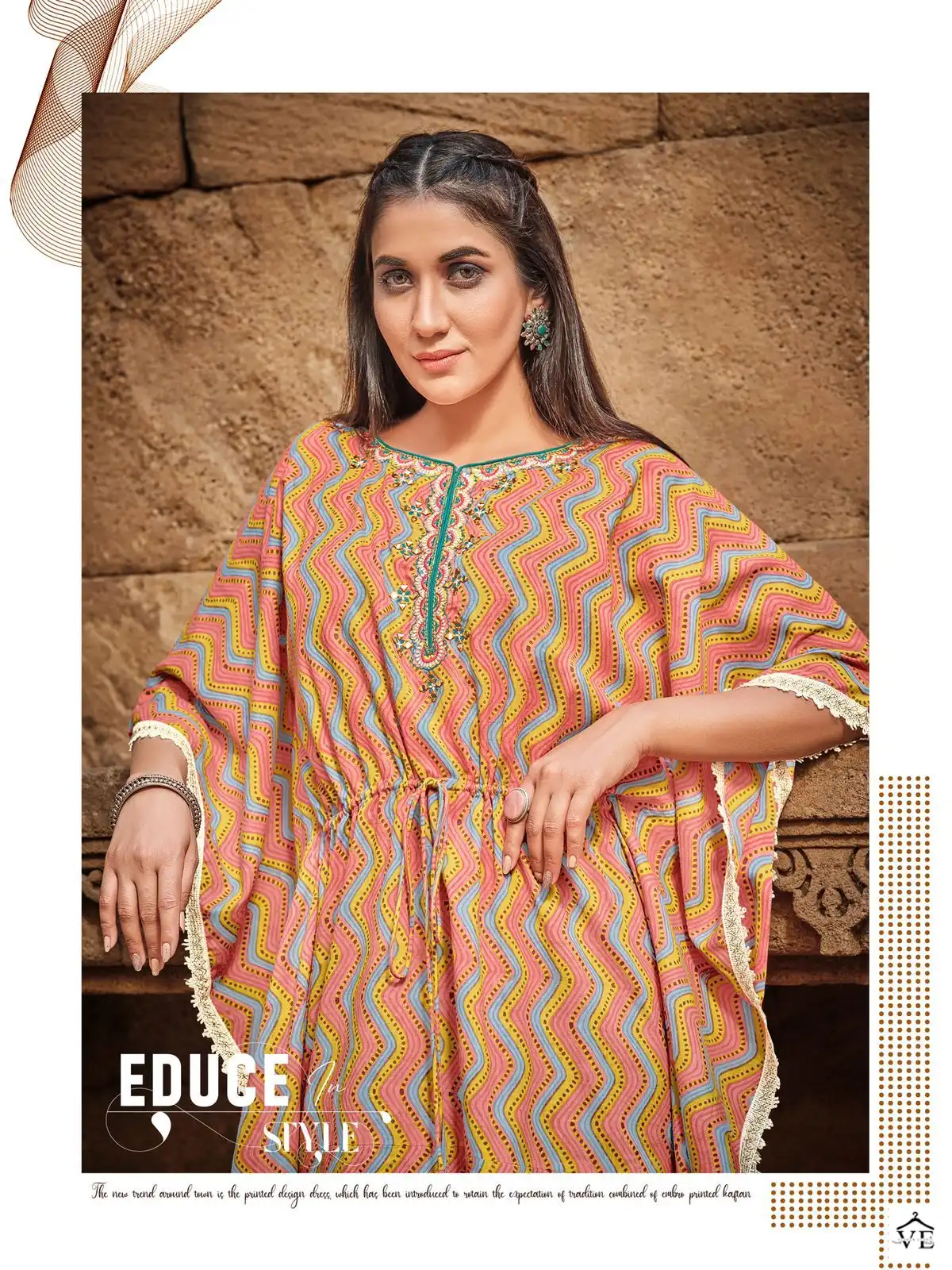 Mittoo Arohi Vol 2 Rayon Wholesale Kaftan Catalog — Wholesale Kurtis, Mittoo wholesale from Surat — view 9